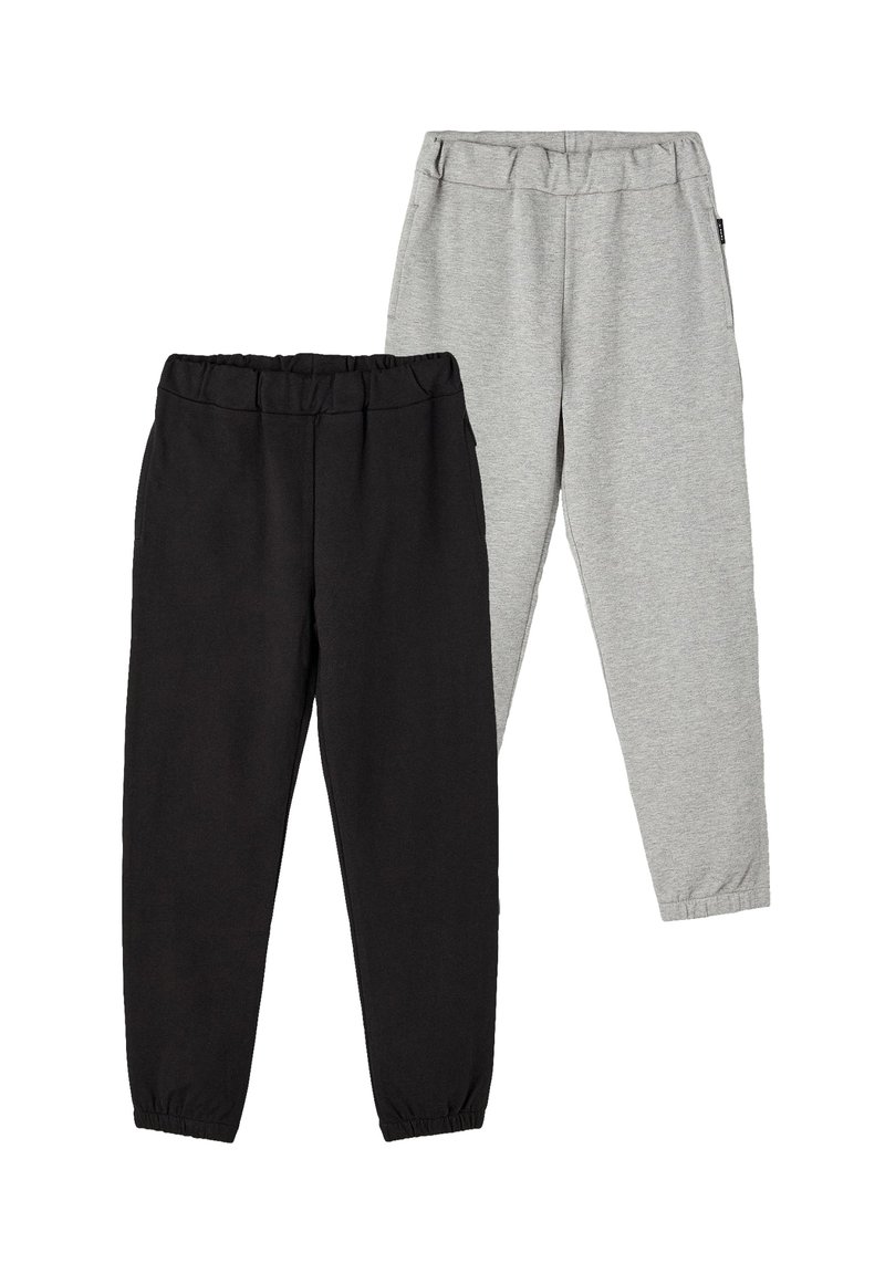 Name it 2-PACK  - Jogginghose - grau schwarz
