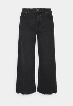 Flared jeans - black denim
