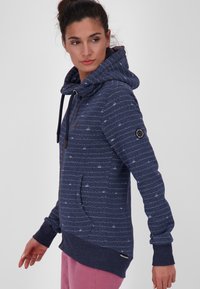 Alife and Kickin VivianAK A Sweatjacket Donna Tempo Libero Maglione Giacca Felpa con Cerniera e Cappuccio XS-XXL, Marine Melange, S