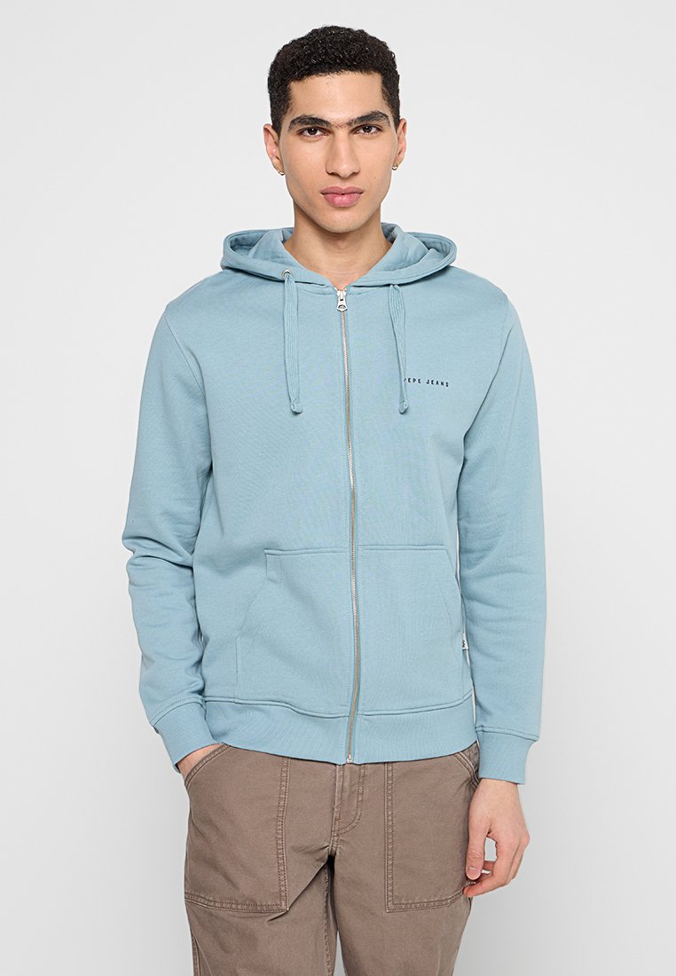 Pepe Jeans Sweater met rits blauw