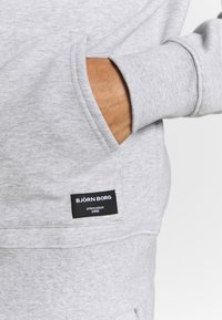 Björn Borg CENTRE HOODIE - Φούτερ με κουκούλα - light grey melange