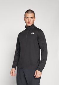 The North Face - 1/4 ZIP TEE - Majica z dolgimi rokavi - black Miniaturna slika 1
