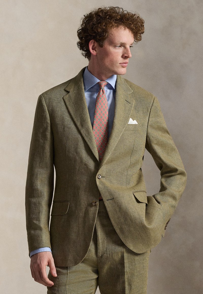 Polo Ralph Lauren POLO TAILORED FIT TICK-WEAVE LINEN SUIT - Suit ...