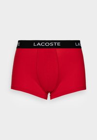 Lacoste 3 PACK - Ozke boksarice - black/grey/red