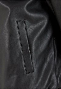 Urban Classics Faux leather jacket - black
