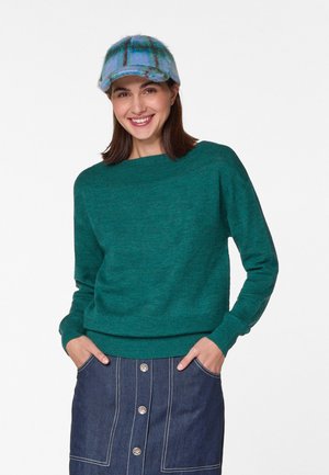 BOAT NECK  - Strickpullover - vert gris