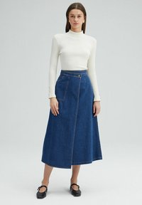 Touché Privé Gonna a campana - blue denim