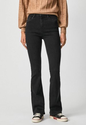 Bootcut jeans - black denim