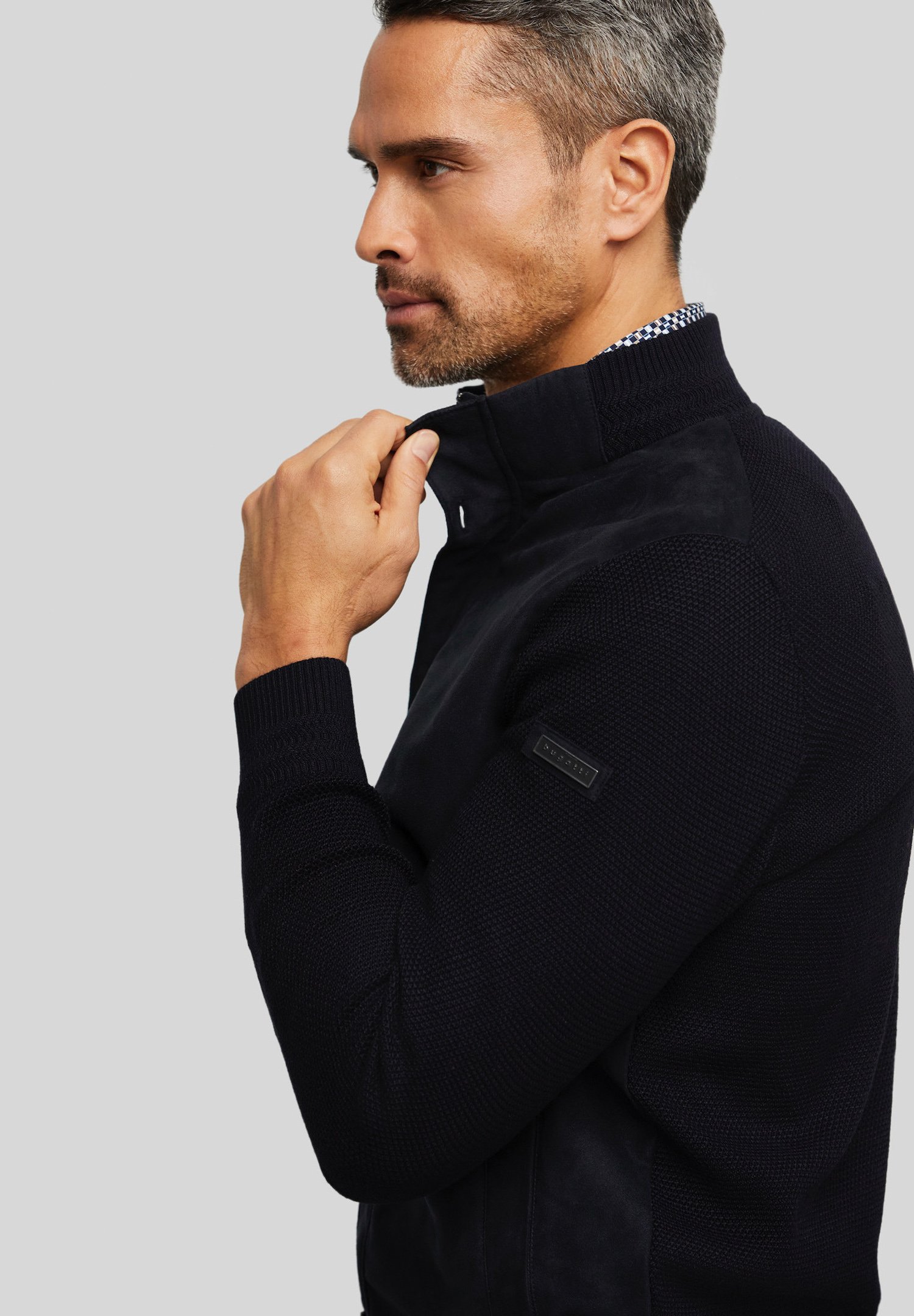 Bugatti Cardigan - marine/dark blue 
