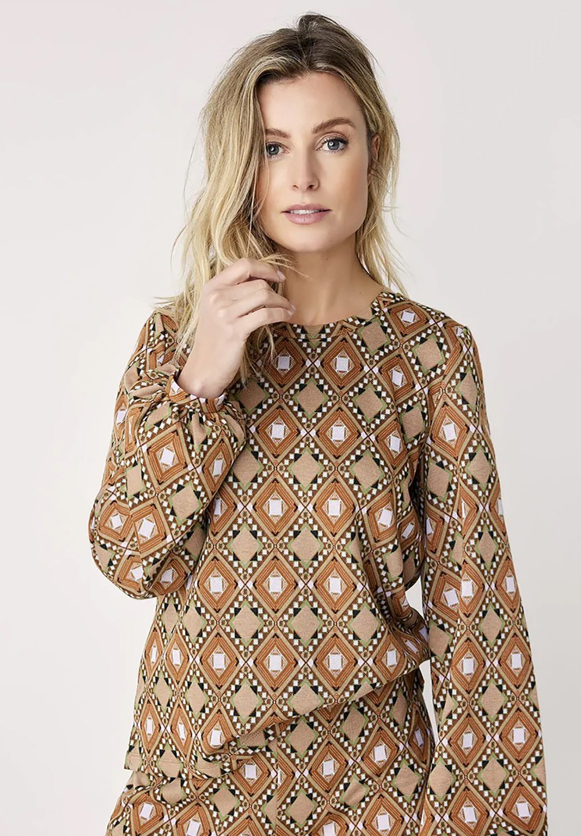 Summum Woman DIAMOND JACQUARD - Blouse - multicolour/meerkleurig - Zalando .nl