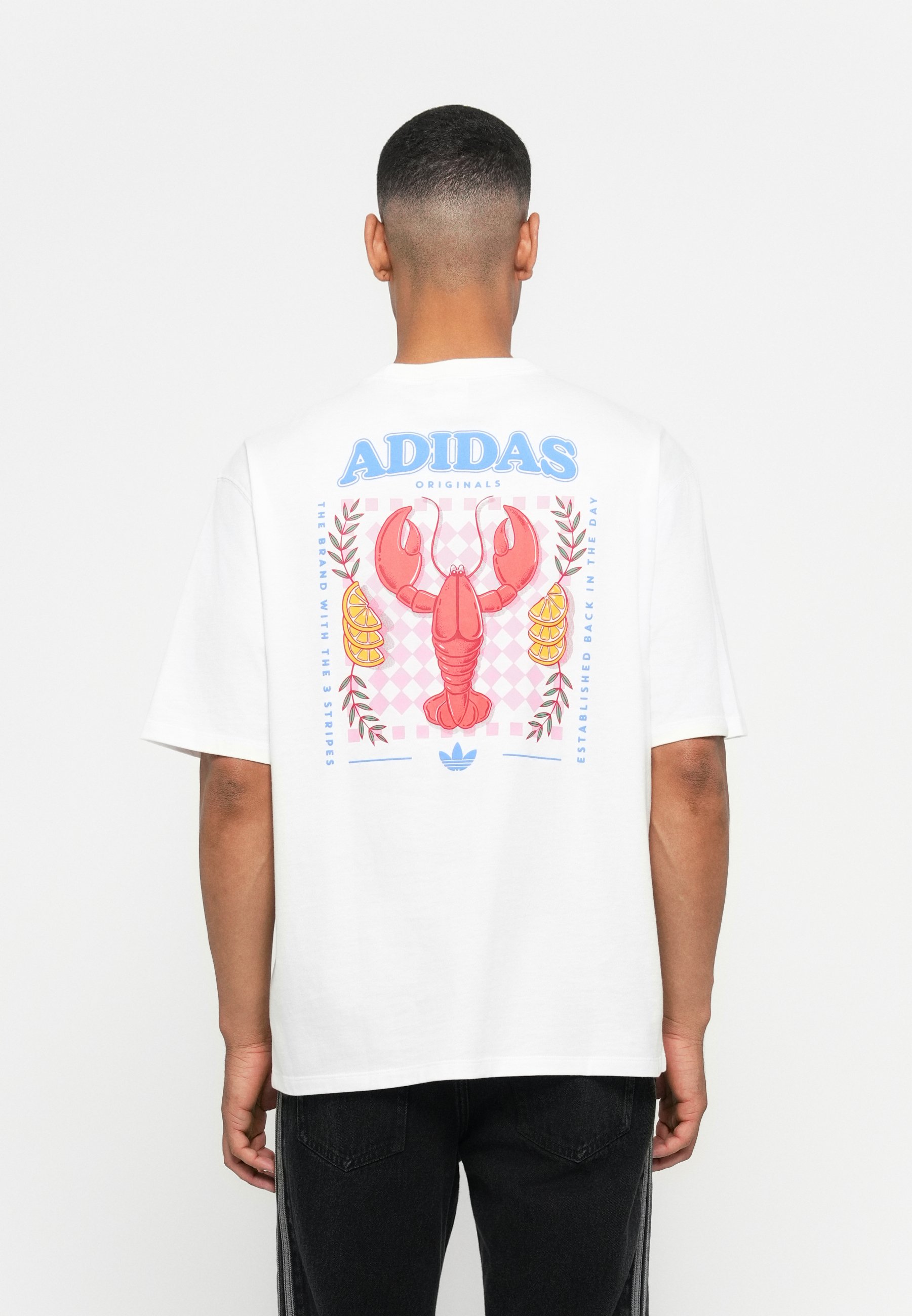 あ  EtrariumProtopiaScarfRelaxShirt adidas Originals LOBSTER TEE UNISEX - Print T-shirt - white