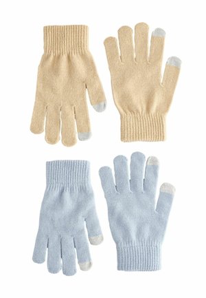 Next TOUCHSCREEN TWO PACK - Gloves - blue ecru