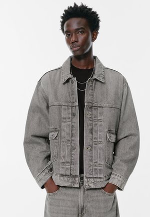 WITH POCKETS - Spijkerjas - dark grey