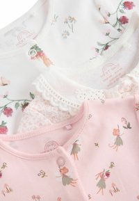 Next EMBROIDERED DETAILS 3 PACK - REGULAR FIT - Overal na spanie - pink white