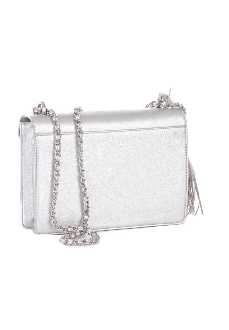 Gaelle Paris - Borsa A Tracolla Donna In Similpelle Bianca, Catena Argento, 24x17x7.5 Cm, Elegante E Pratica Per Tutti I Giorni