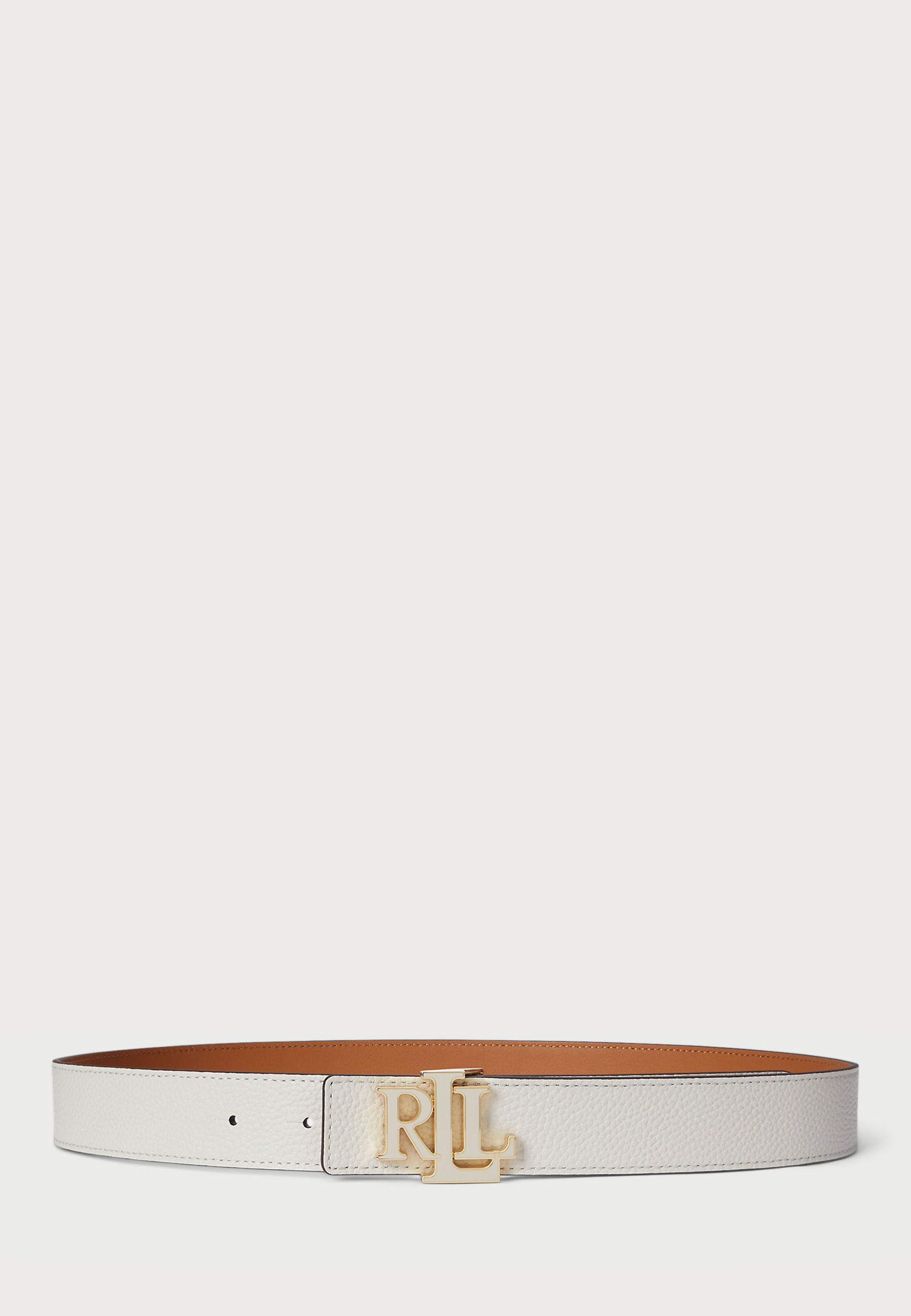 Ralph Lauren Reversible pebble leather  Belt with Gold RL Buckle s7-1386770_lifestyle?$rl_4x5_zoom$ main image 4