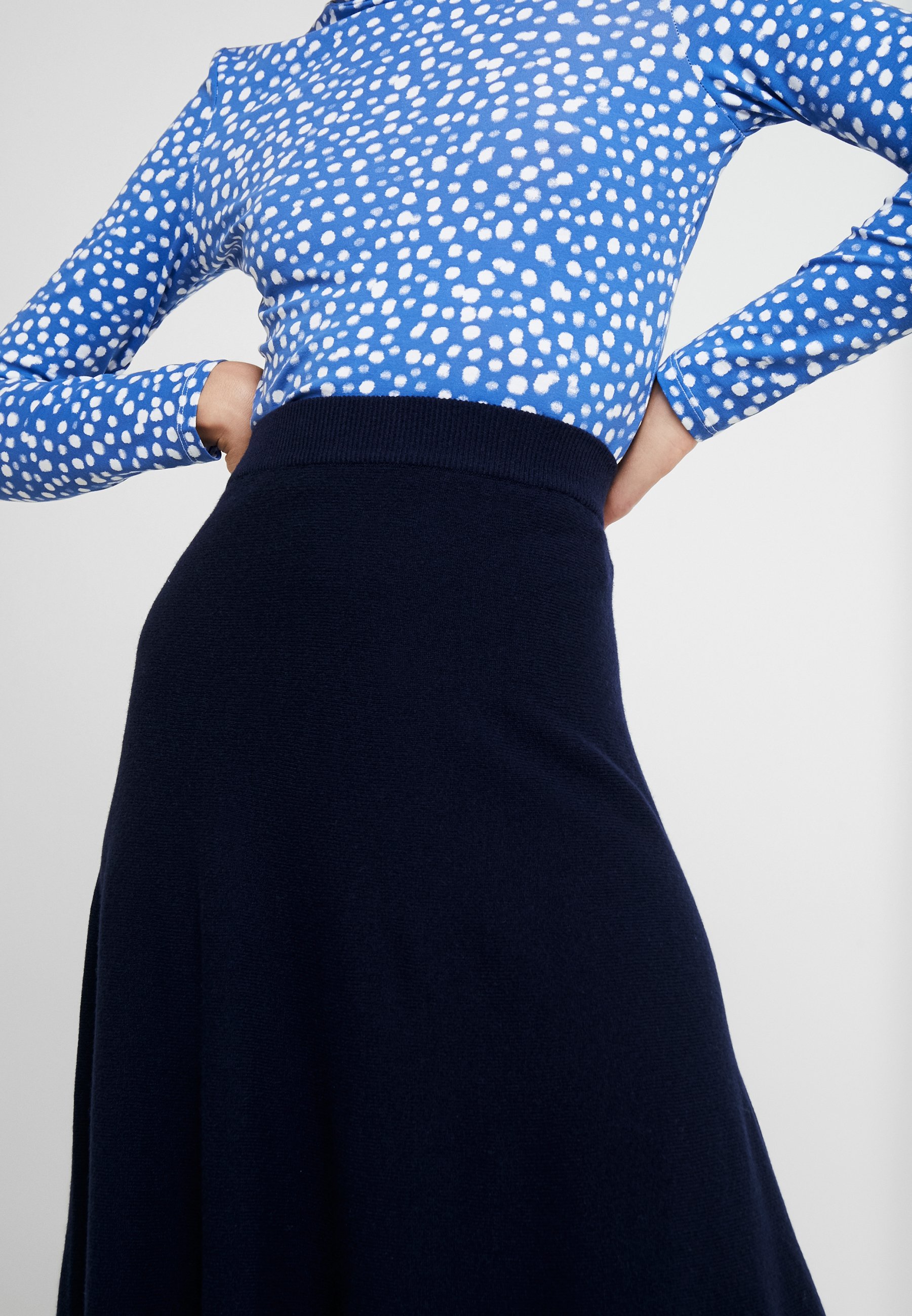 Benetton ALINE MIDI SKIRT Maxiskjørt navy Zalando.no Benetton SKIRT - Maxiskjørt - navy