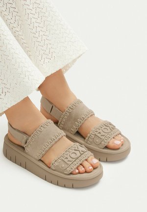 Roxy, ROXY SANDALS WOMEN'S BEIGE 5906751734377 - Sandalias con plataforma - beige