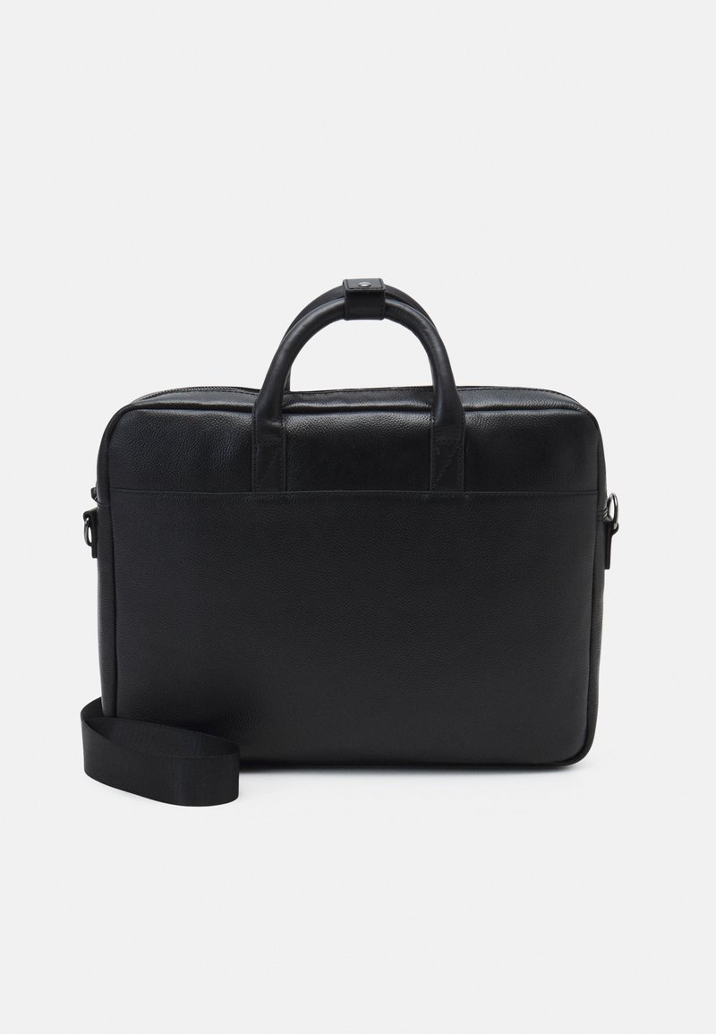 Zign LEATHER UNISEX Laptop bag black Zalando.ie
