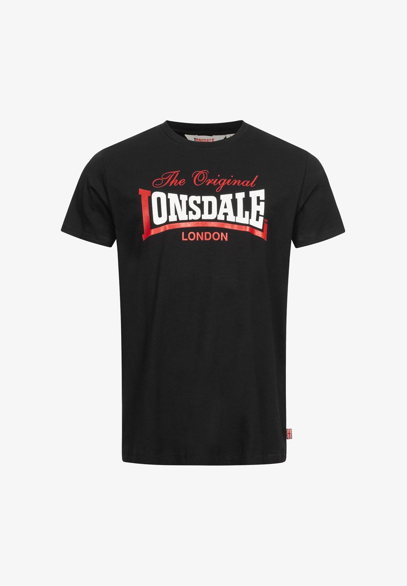 Lonsdale NORMALE PASSFORM ALDINGHAM - T-Shirt print - black