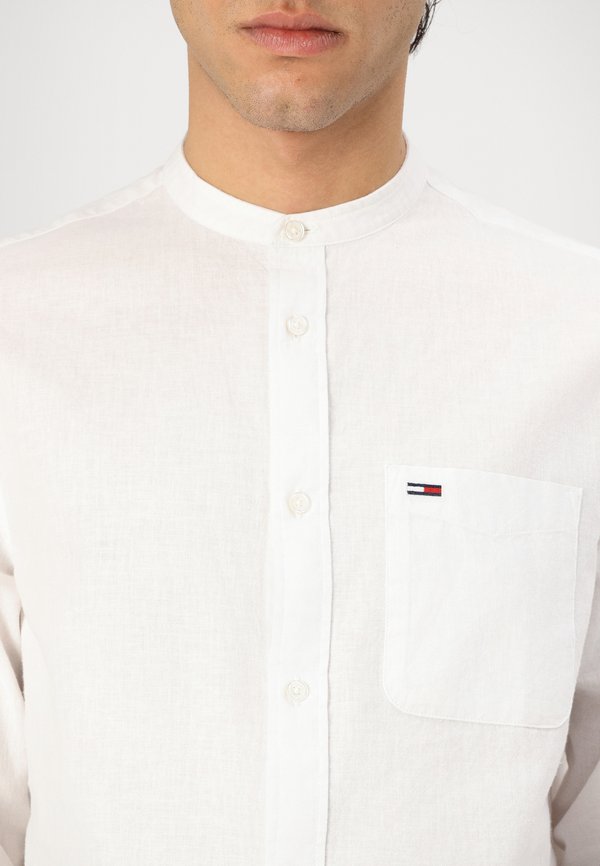 LINEN MIX BAND COLLAR - Shirt - ecru2
