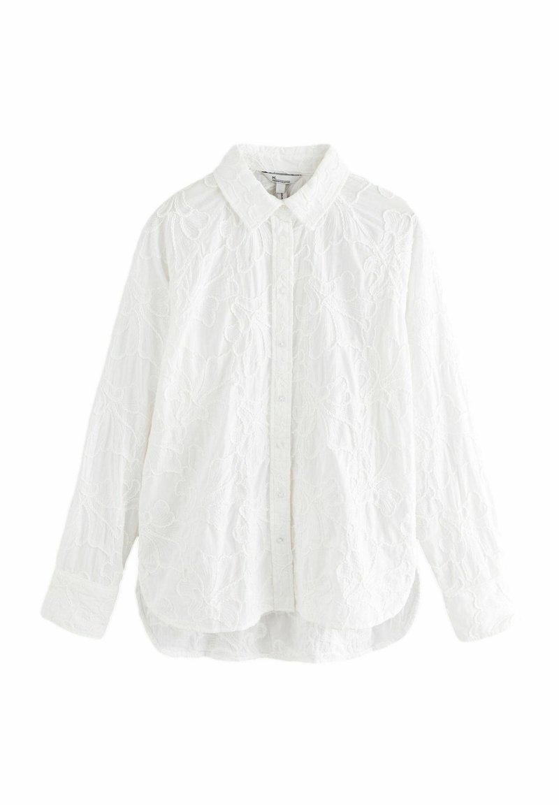 Next REGULAR FIT EMBROIDERED LONG SLEEVE - Paitapusero - white