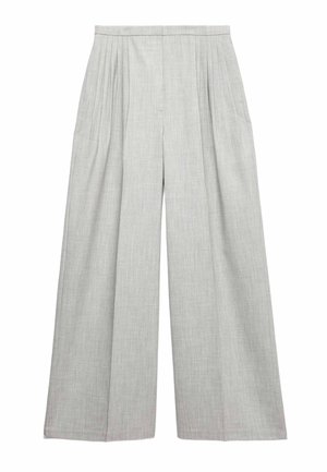 Marks & Spencer, PLEAT FRONT WIDE LEG PALAZZO TROUSERS. - Broek - grey