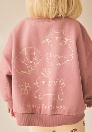 Next, SWEATSHIRT AND FLARE LEGGINGS SET - Sweatshirt - pink ditsy pets