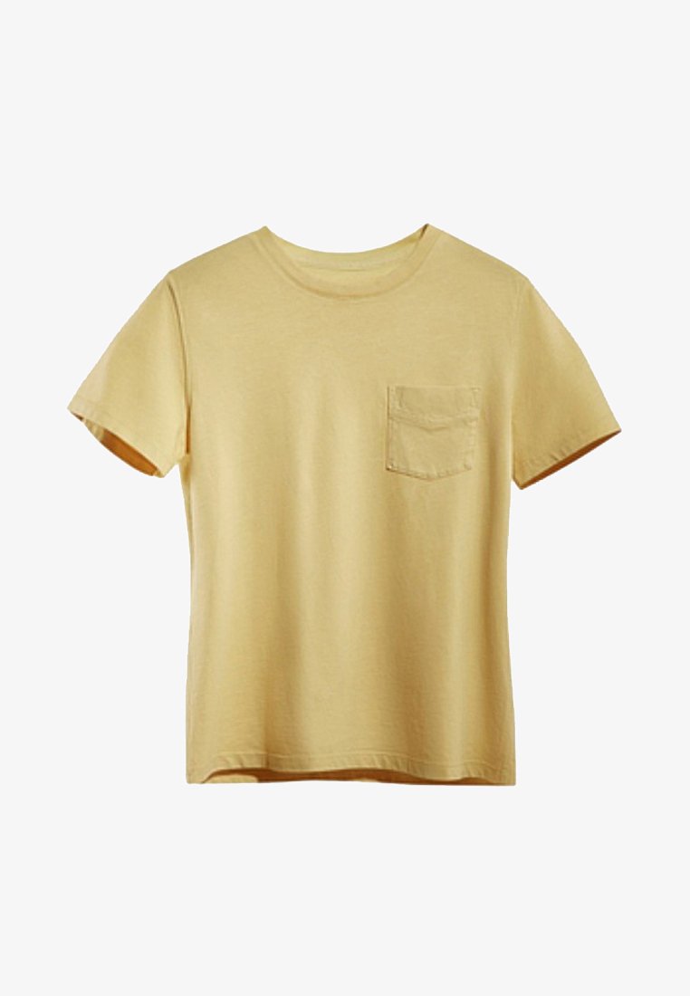 Massimo Dutti Mit Tasche Basic T Shirt Yellow Zalando Co Uk