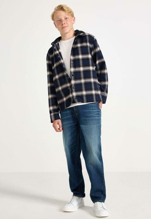 Lindex, LINDEX SHIRT WITH HOOD LINDEX - Camicia - dark navy