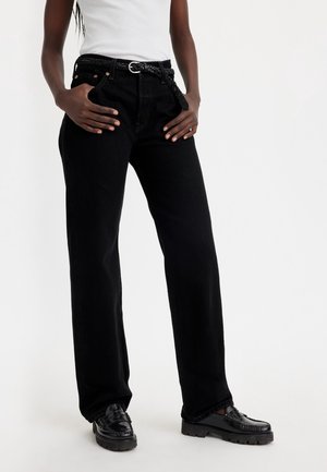Vaqueros rectos - black denim
