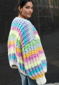 Next OVERSIZED HAND STRIPE  - Cardigan - multi bright