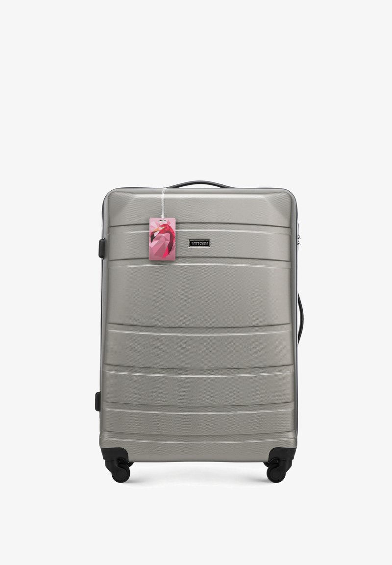 WITTCHEN LARGE SUITCASE WITH LUGGAGE TAG FROM ABS - Trolley - champagne
