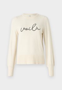 ONLIB O NECK - Strikkegenser - whitecap gray
