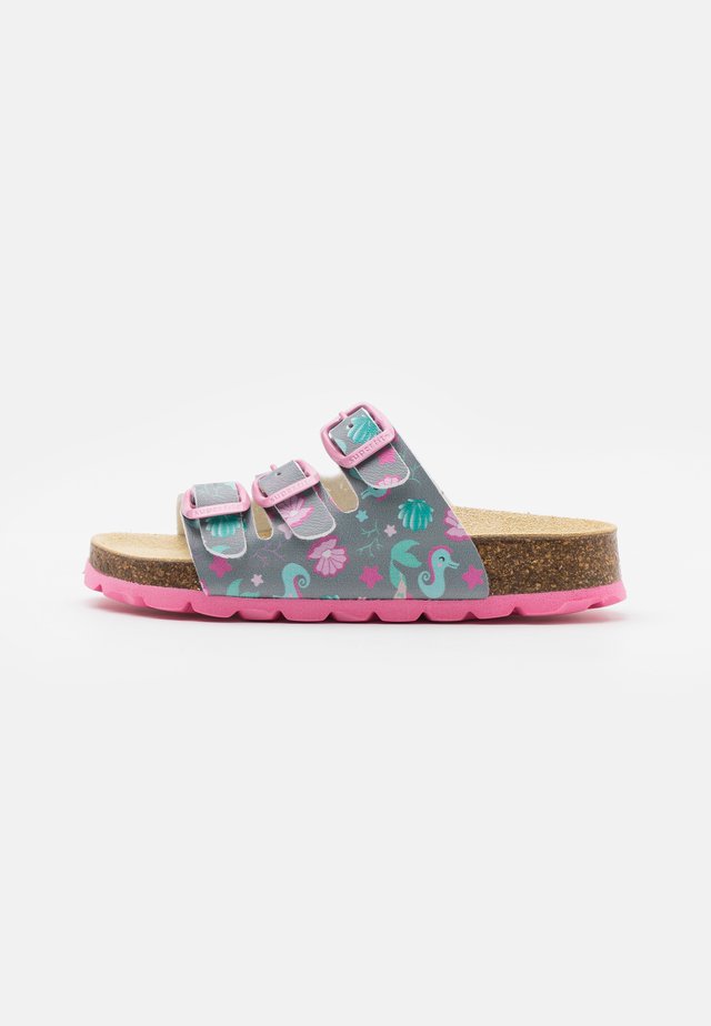 FUSSBETTPANTOFFEL - Pantolette flach - grau