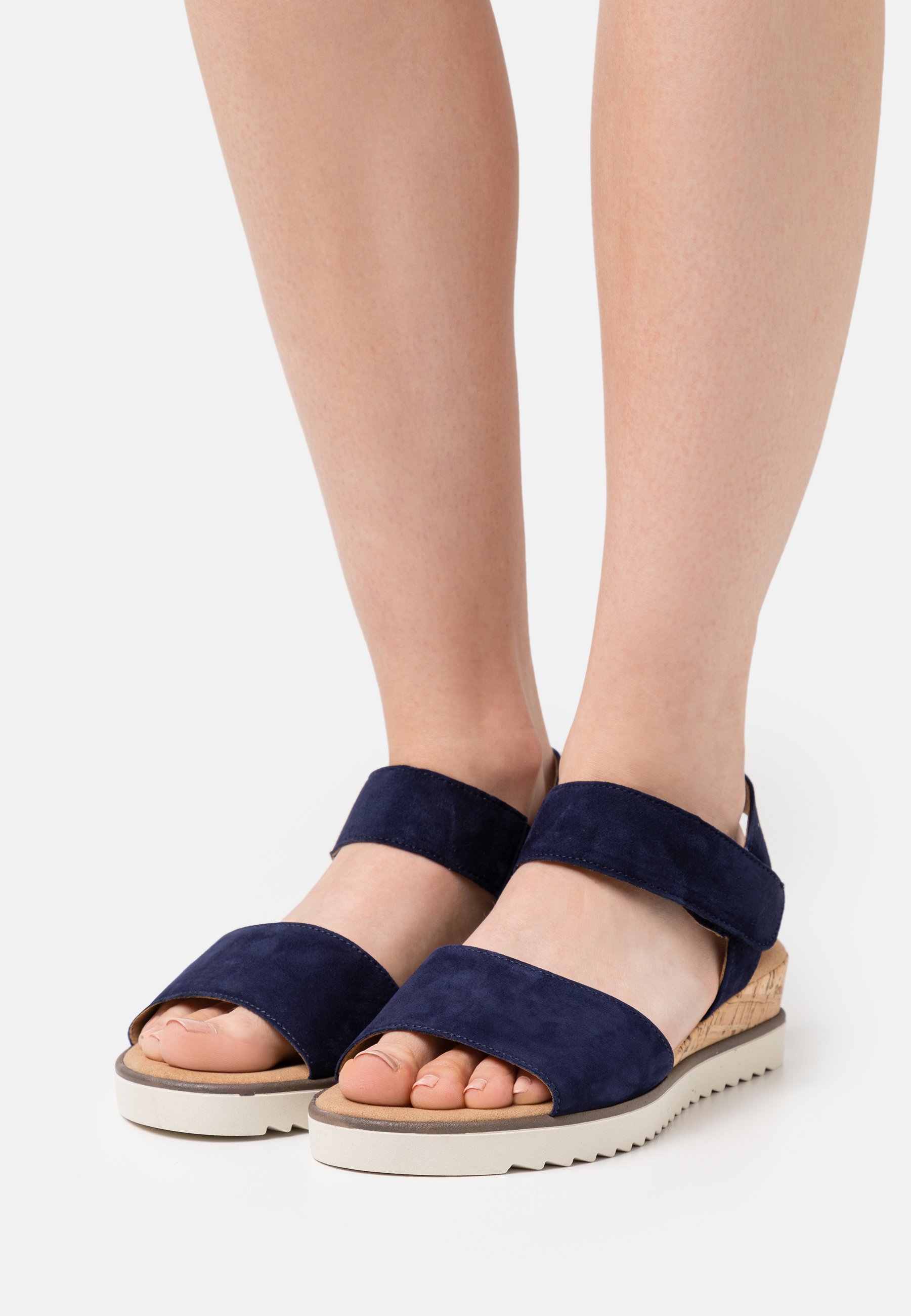 Gabor Comfort Sandalen met sleehak - bluette/Blauw - Zalando.nl