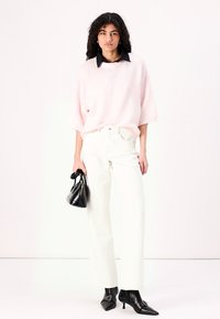 Gina Tricot SHORT SLEEVE - Camisola - chalk pink