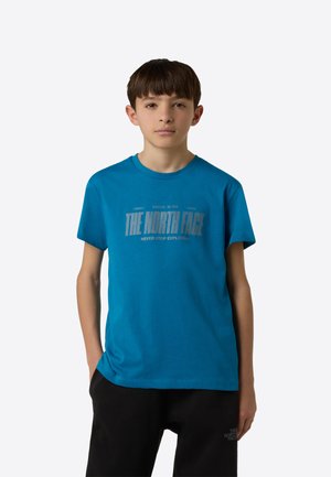 REFLECTIVE LOGO TEE - Μπλουζάκι με στάμπα - dusk blue