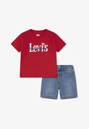 LOGO TEE & SHORT SET - Potiskana majica - urban red