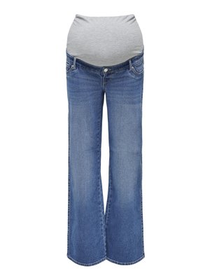 ONLY MATERNITY, OLMSNOW  - Дънки с широк крачол - medium blue denim