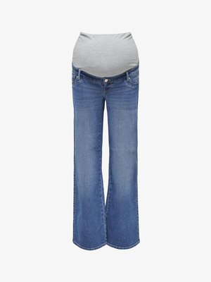 ONLY MATERNITY, OLMSNOW - Дънки с широк крачол - medium blue denim