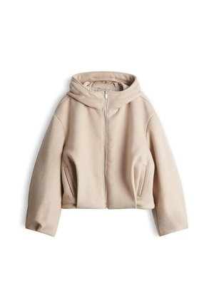 OPUS, RELAXED FIT HOODED SHAPE - Light jacket - macadamia