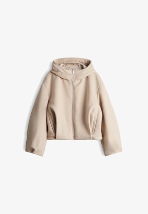 OPUS, RELAXED FIT HOODED SHAPE - Light jacket - macadamia