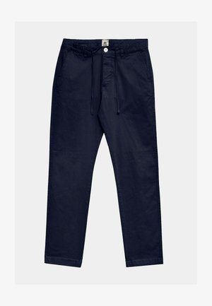 ALTONADOCK, PANTALÓN LIGERO CON CORDÓN BEIGE - Pantalones - azul marino