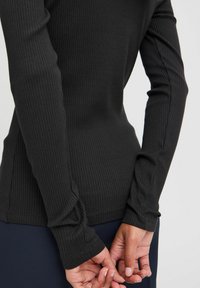 ICHI IHPALMER RIB - Langarmshirt - black