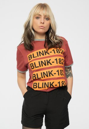 Paradiso Clothing BLINK 182 LOGO REPEAT RINGER - Print T-shirt - red