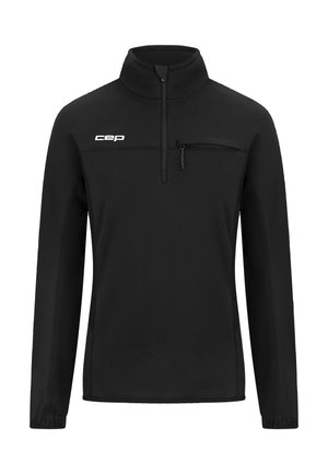 CEP, CORE RUN THERMAL LONG SLEEVE ZIP SHIRT - Langarmshirt - black