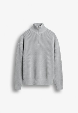 Burocs, CHUNKY HALF ZIP - Pullover - grey