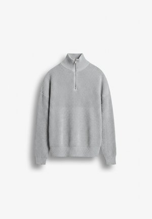 Burocs, CHUNKY HALF ZIP - Pullover - grey