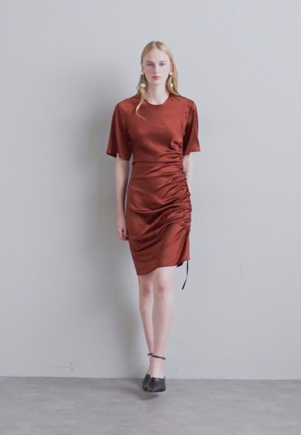 IOVAN - Shift dress - henna2